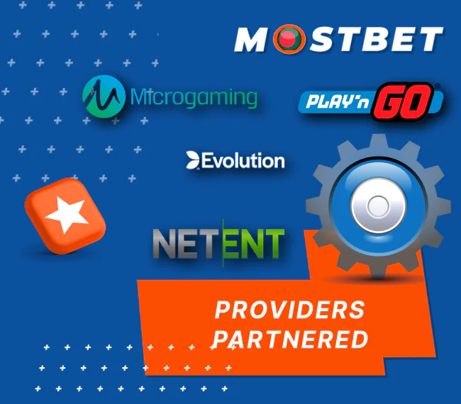 Leading game developers featured on Mostbet