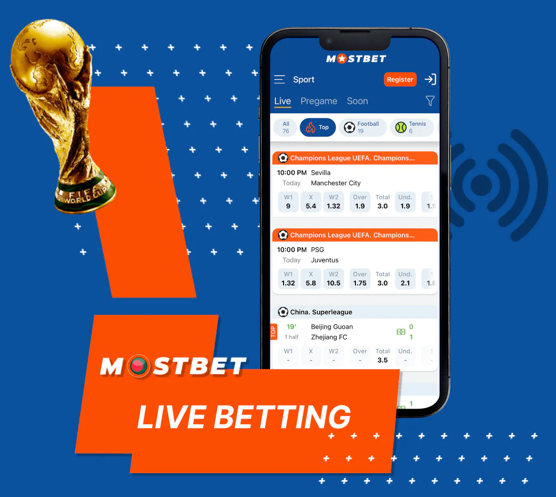 Real-time betting features in the Mostbet app