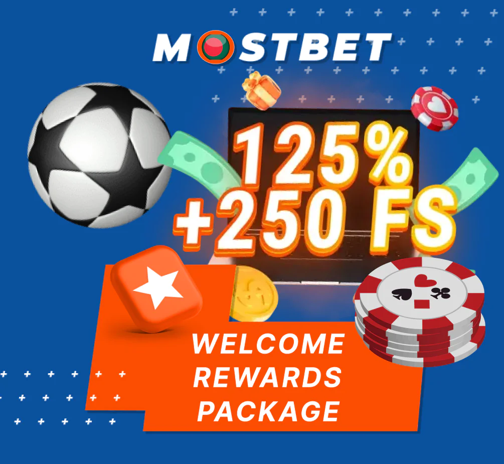 Claim your welcome bonus package at Mostbet